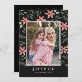 Bloemen Vakantie, de Kaart van de Foto van (Voorkant / Achterkant)