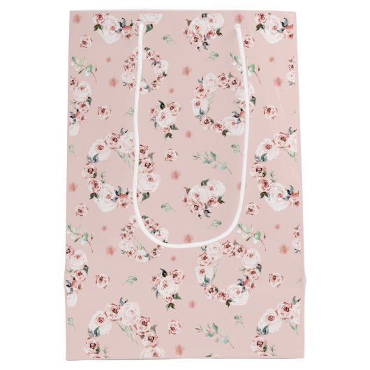 Bloemen Valentijns Medium Cadeauzakje (Achterkant)