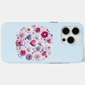 Bloemen Valentijnsdag hart Case-Mate iPhone Case (Achterkant (horizontaal))
