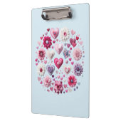 Bloemen Valentijnsdag Hart Klembord (Links)