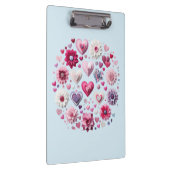 Bloemen Valentijnsdag Hart Klembord (Rechts)
