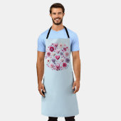 Bloemen Valentijnsdag hart Schort (Gedragen)