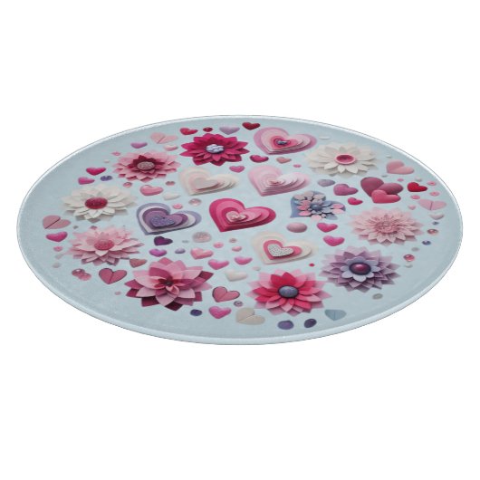 Bloemen Valentijnsdag Hart Snijplank (Hoek)