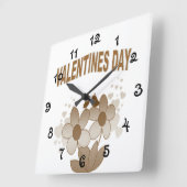 Bloemen Valentijnsdag Vierkante Klok (Hoek)