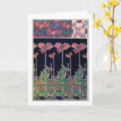 Bloemen van Art Nouveau Style, Mucha Kaart (Gele Bloem)