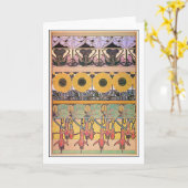 Bloemen van Art Nouveau Style, Mucha Kaart (Gele Bloem)