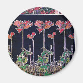 Bloemen van Art Nouveau Style, Mucha Magneet (Voorkant)