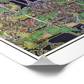 Bloemen van Art Nouveau Style, Mucha Poster (Hoek)