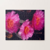 Bloemen van Beavertail Cactus 2 Legpuzzel (Horizontaal)