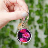 Bloemen van Beavertail Cactus 2 Sleutelhanger (Hand)
