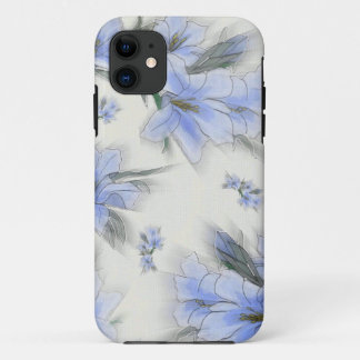 Bloemen van Blauw iPhone 11 Hoesje