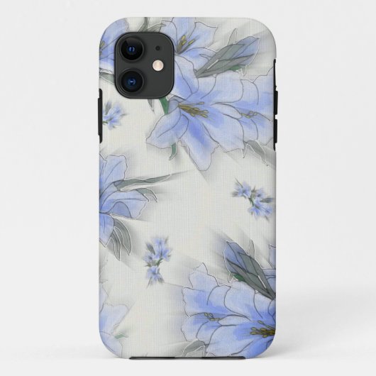 Bloemen van Blauw Case-Mate iPhone Case (Achterkant)