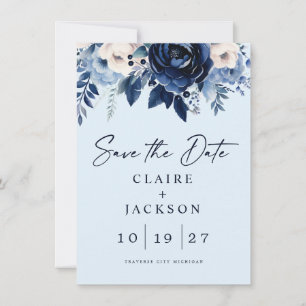 Bloemen van Blauw Save The Date