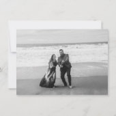 Bloemen van Blauw Twee foto Save The Date (Achterkant)