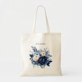 Bloemen van Blauwe Bruidsmeisje Tote Bag