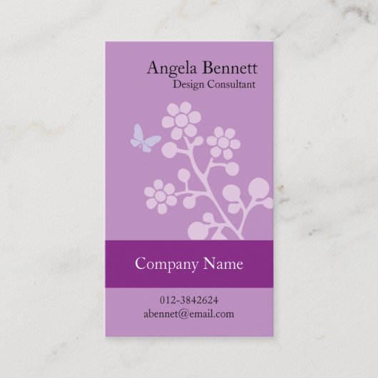 Bloemen van bloemige Visitekaartjes vlinderbloesem (Voorkant)