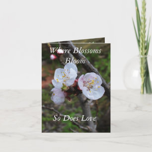 Bloemen van bloesem, klein Wenskaart Kaart