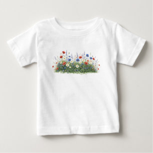 Bloemen van botanische tuin met wilde bloemen