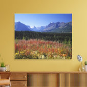 Bloemen van brandweed canvas afdruk (Insitu (Woonkamer))