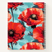 Bloemen van Californische papaver Notitieboek (Achterkant)