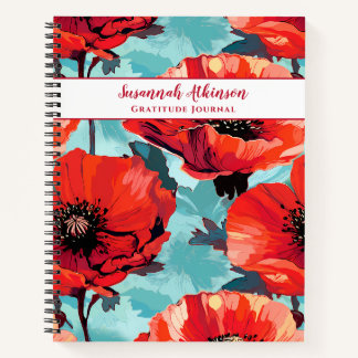 Bloemen van Californische papaver Notitieboek
