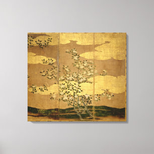 Bloemen van Camellias Canvas Afdruk