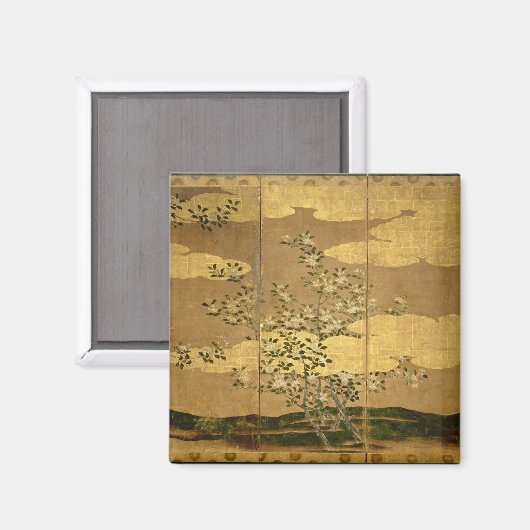 Bloemen van Camellias Magneet (Voorkant / Achterkant)