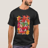Bloemen van Canada Woordkunst - Canadian Pride T-shirt (Voorkant)