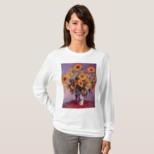 Bloemen van Claude Monet Shirt (Voorkant volledig)