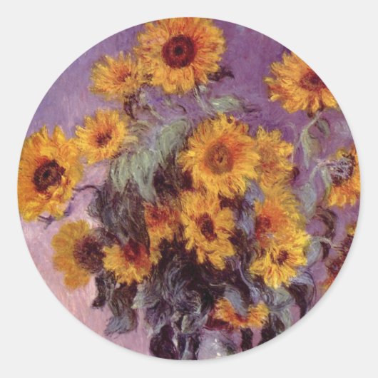 Bloemen van Claude Monet Sticker (Voorkant)