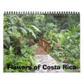 Bloemen van Costa Rica Kalender (Hoes)