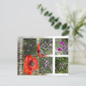 Bloemen van Cyprus Postcare Briefkaart (Staand voorkant)