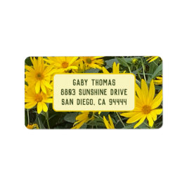 Bloemen van de Aardpeer Adreslabels Etiket