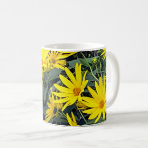 Bloemen van de aardpeer koffiemok
