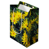 Bloemen van de aardpeer medium cadeauzakje (Voorkant Gekanteld)