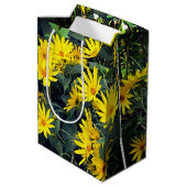 Bloemen van de aardpeer medium cadeauzakje (Achterkant Gekanteld)