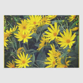 Bloemen van de aardpeer tissuepapier