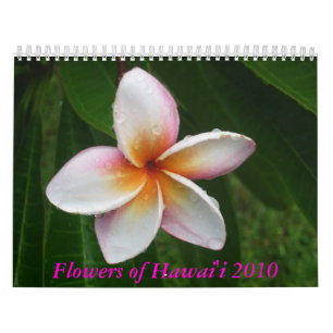 Bloemen van de agenda van Hawaii 2010 Kalender