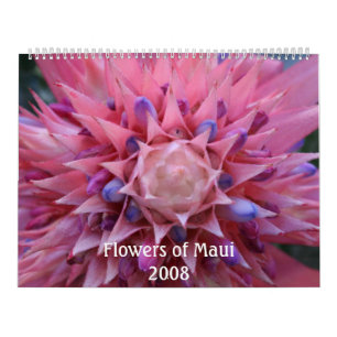 Bloemen van de agenda van Maui 2008 Kalender