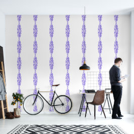 Bloemen van de blauweregen behang