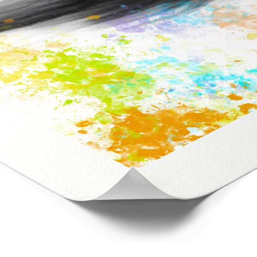 Bloemen van de bloem van de bloem van de stengel poster (Hoek)