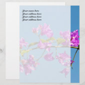Bloemen van de Bougainvillea Custom Briefhoofd (Voorkant / Achterkant)