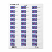 Bloemen van de Bougainvillea Etiket (Full Sheet)