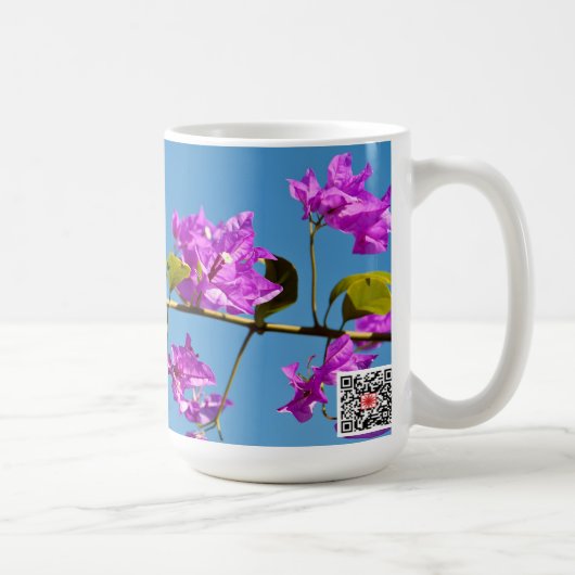 Bloemen van de Bougainvillea Koffiemok (Rechts)