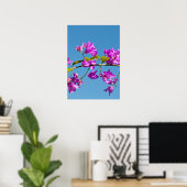 Bloemen van de Bougainvillea Poster (Thuiskantoor)
