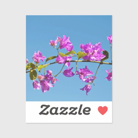 Bloemen van de Bougainvillea Sticker (Vel)