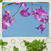 Bloemen van de Bougainvillea Theedoek (Gevouwen)