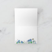 Bloemen van de Glorie van de Ochtend van de bij Bedankkaart (Binnen)