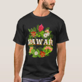 Bloemen van de Hawaï Word Art - Hawaiian Pride T-shirt (Voorkant)