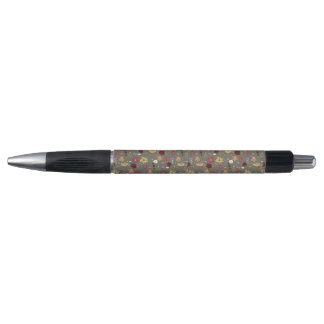 Bloemen van de herfst omarmen groene achtergrond pen